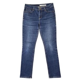 DKNY Women's Jeans Size 10 Straight Leg Medium Wash Denim Stretch Mid Rise